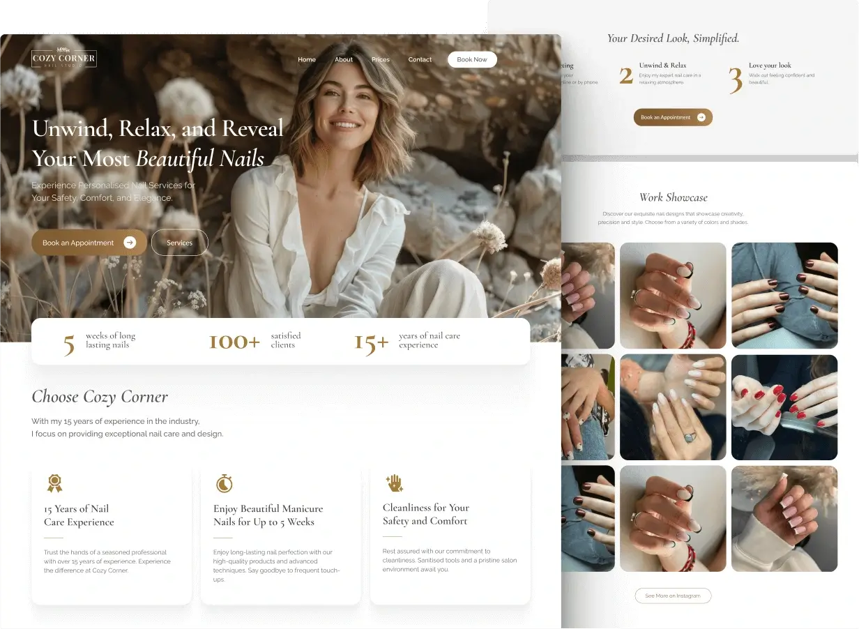 Thumbnail image for Cozy Corner, a company that I've been working with, building their Website.